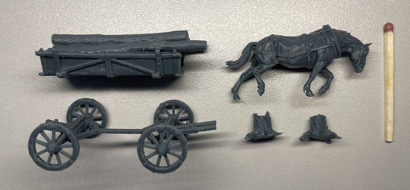 1/72 Середньовічні лісоруби, 8 фігур з аксесуарами&nbsp;(Archibald Miniatures Medieval Woodcutters), смоляні