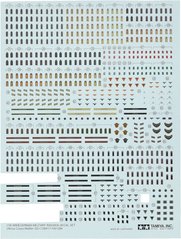 1/35 Декаль WWII German Military Insignia Decal Set: Afrika Corps and Waffen SS (Tamiya 12641)
