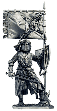 54 мм Рыцарь ордена Калатравы, 13 век (EK Castings M-146), коллекционная оловянная миниатюра