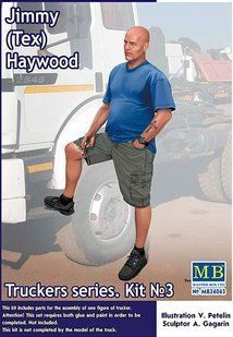1/24 Jimmy (Tex) Haywood, серія Далекобійники (Master Box 24043) збірна пластикова фігура