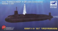 1/350 Royal Navy SSBN HMS Vanguard S-28 британская подводная лодка (Bronco Models NB5014), сборная модель