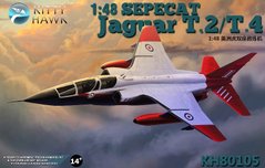 1/48 Sepecat Jaguar T.2/T.4 учебно-тренировочный самолет (Kitty Hawk 80105) сборная модель