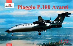 1/72 Piaggio P.180 Avanti італійський адміністративний літак (Amodel 72301) збірна модель