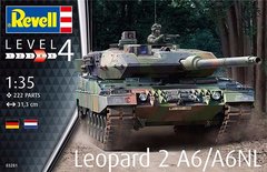 1/35 Leopard 2A6/A6NL основний бойовий танк (Revell 03281), збірна модель