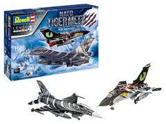 1/72 Самолеты F-16 MLU и Tornado IDS "NATO Tigermeet", серия Starter Set с красками и клеем (Revell 05671), сборные модели