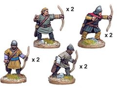 Темные века (Dark Ages) - Unarmoured Spanish archers (8 figs) - Crusader Miniatures NS-CM-DAE003