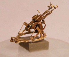 1/72 Спаренный пулемет Дегтярев авиацианный ДА-2 на кольцевой турели ТУР-5, металлический (Mini World 7201)
