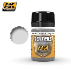 Фильтр нейтральный серый универсальный, 35 мл (AK Interactive AK 4161) Filter Neutral Grey