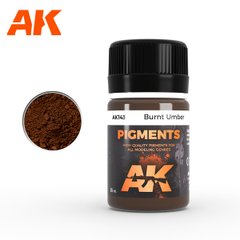 Пігмент палена умбра, 35 мл (AK Interactive AK143 Burnt Umber Pigment)