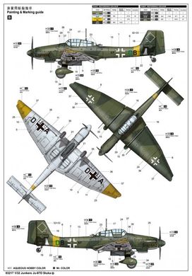1/32 Junkers Ju-87D Stuka германский бомбардировщик (Trumpeter 03217) сборная модель