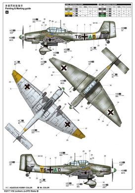 1/32 Junkers Ju-87D Stuka германский бомбардировщик (Trumpeter 03217) сборная модель