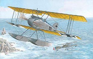 1/72 Albatros W.4 пізня модифікація, літак Першої світової (Roden 034) збірна модель
