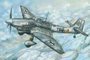 1/32 Junkers Ju-87D Stuka німецький бомбардувальник (Trumpeter 03217), збірна модель