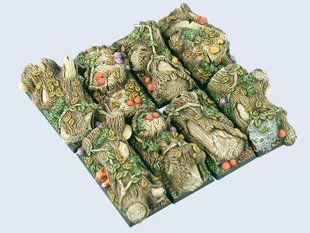 MicroArt Studio Bases - Forest Cavalry Bases, 25x50mm (3) - MNART-BB05S04A