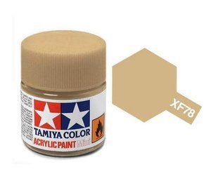 Фарба Tamiya XF-78 Wooden Deck Tan, матова акрилова, 10 мл (Tamiya 81778)