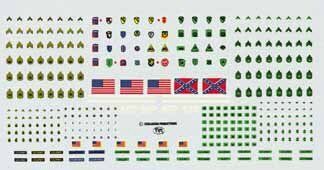 1/35 Декаль US Uniform Badges WWII-1988 (Verlinden 383)