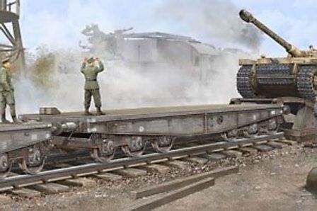 1/35 Залізнична платформа для танків тип SSyms 80 (Trumpeter 00221), збірна модель