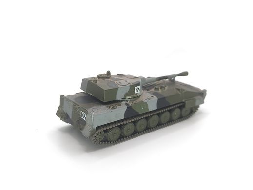 1/72 САУ 2С1 Гвоздика, серия "Русские танки" от DeAgostini, готовая модель (без журнала и упаковки)