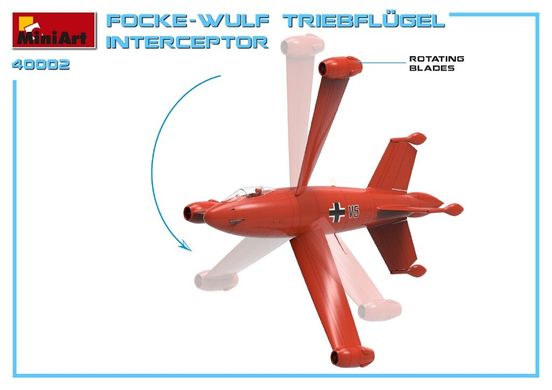 1/35 Focke-Wulf Triebflugel германский перехватчик, серия "What if..." (MiniArt 40002), сборная модель