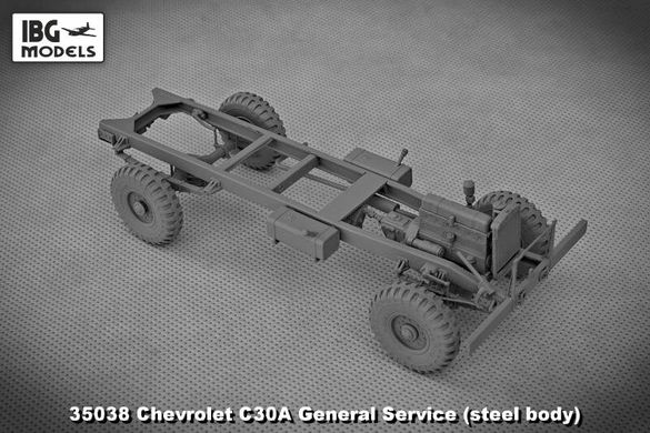 1/35 Chevrolet C30A британский грузовик, металлический кузов (IBG Models 35038) сборная модель