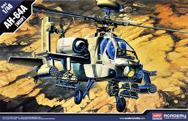 1/48 Boeing AH-64A Apache вертолет (Academy 12262) сборная модель