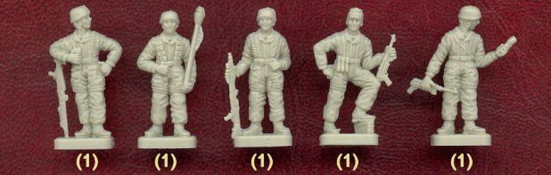 1/72 Німецькі десантники Другої світової, 50 фігур (Italeri 6045), пластикові