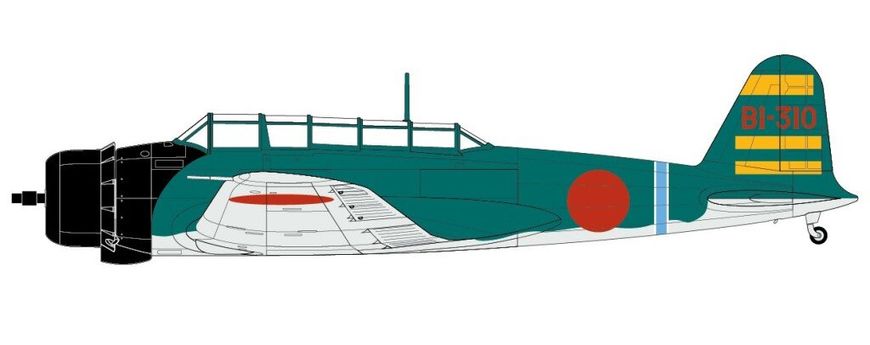 1/72 Grumman F4F-4 Wildcat + Nakajima B5N2 "Kate" + клей + краски + кисточка (Airfix Dogfight 50169) сборная модель