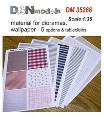 1/35 Обои и скатерти, набор для диорам и макетов, печать на бумаге (DANmodels DM 35266)