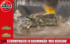 1/35 Sturmpanzer IV Brummbar середини виробництва, німецька САУ (Airfix A1376), збірна модель
