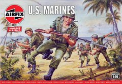 1/76 Морская пехота США Второй мировой, 45 фигур, серия Vintage Classics (Airfix 00716v), пластик