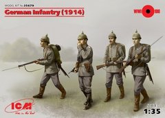 1/35 Німецька піхота 1914 року, 4 фігури (ICM 35679), збірні пластикові