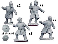 Темные века (Dark Ages) - Spanish Javelinmen (8 figs) - Crusader Miniatures NS-CM-DAE004