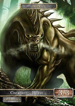 Beast #2 Deathtouch Token Magic: the Gathering (Токен) GnD Cards