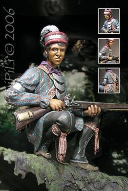 120mm Tampa Red Seminole Warrior, Second Florida War 1835, коллекционная миниатюра, смоляная сборная неокрашенная (PiliPili Miniatures)