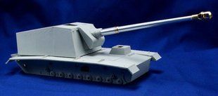 1/35 Ствол 12.8 cm L/61 для німецької САУ Sturer Emil, металевий (RB Model 35B22)