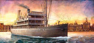 Meng Model OS-001 "The Crossing" Movie Version Taiping Steamer 1/150 сборная модель парохода из фильма "Переправа"