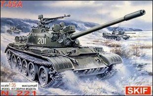 1/35 Т-55А радянський танк (Скіф MK-221), збірна модель