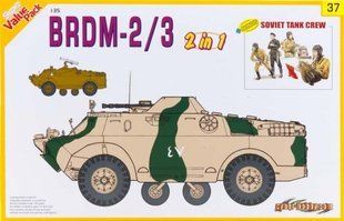 1/35 БРДМ-2/БРДМ-3 (2-в-1) + Советский танковый экипаж (Dragon 9137)