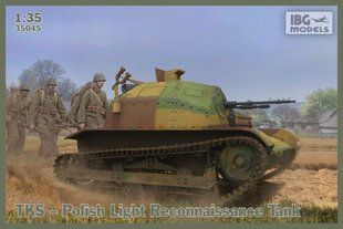 1/35 Танкетка TKS + фигурки, наборные гусеницы (IBG Models 35045) ИНТЕРЬЕРНАЯ модель