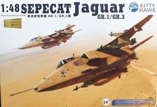 1/48 Sepecat Jaguar GR.1/GR.3 реактивный самолет (Kitty Hawk 80106) сборная модель
