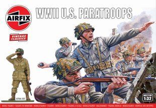 1/32 Американські парашутисти Другої світової, серія Vintage Classics, 14 фігур, пластикові (Airfix A02711V)
