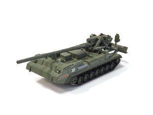 1/72 САУ 2С7 Піон, серія "Русские танки" від DeAgostini, готова модель (без журналу та упаковки)