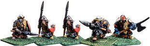 Mirliton Miniatures - Миниатюра 25-28 mm Fantasy - Dwarves with spear - MRLT-DW004
