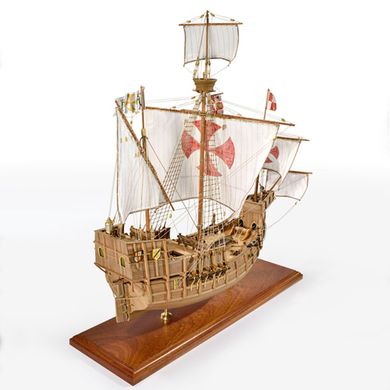 1/65 Каравелла эскадры Колумба Санта Мария (Amati Modellismo 1409 Santa Maria), сборная деревянная модель