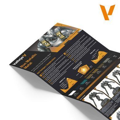 Набір фарб "Метал неметаліками: Non Metallic Metal", 8 фарб по 18 мл, акрилові (Vallejo Game Color 72193 Paint Set)