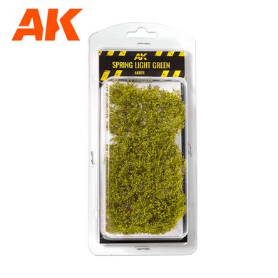 Весняні світло-зелені кущі, висота 30-40 мм, пакування 140х90 мм (AK Interactive AK8171 Spring Light Green Shrubberies)