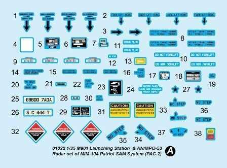 1/35 M901 Launching Station + AN/MPQ-53 Radar set of MIM-104 Patriot SAM System PAC-2 (Trumpeter 01022), збірна модель