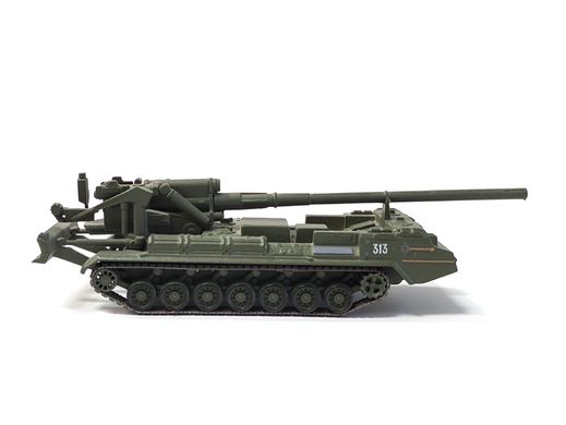 1/72 САУ 2С7 Пион, серия "Русские танки" от DeAgostini, готовая модель (без журнала и упаковки)
