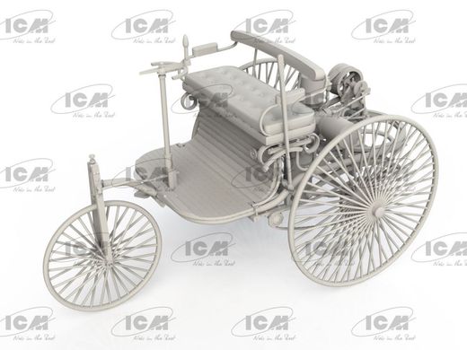 1/24 Автомобиль Benz Patent-Motorwagen 1886, серия Easy Version с пластиковыми спицами (ICM 24042), сборная модель