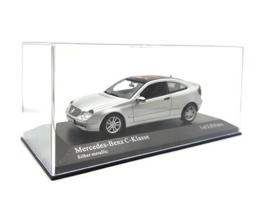 1/43 Автомобіль Mercedes-Benz C-Klasse, silber metallic, серія Limited Edition (Minichamps 430030002), готова модель в боксі